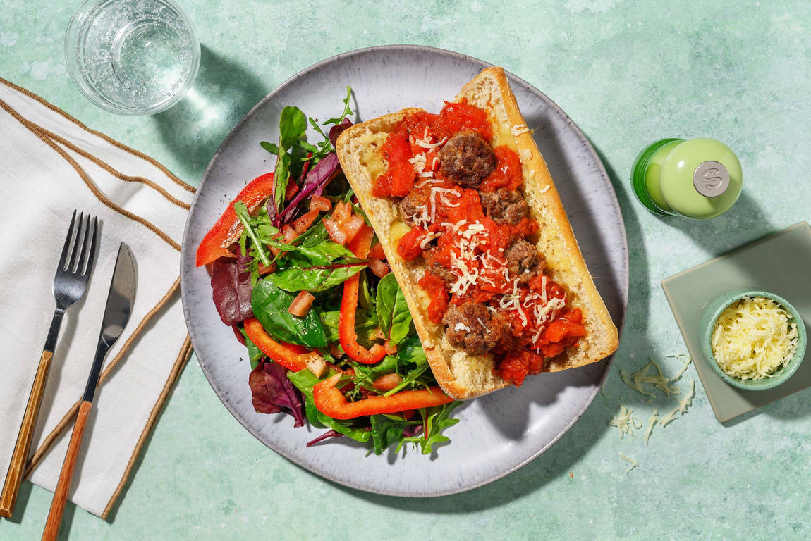 Sous-marins aux boulettes de viande