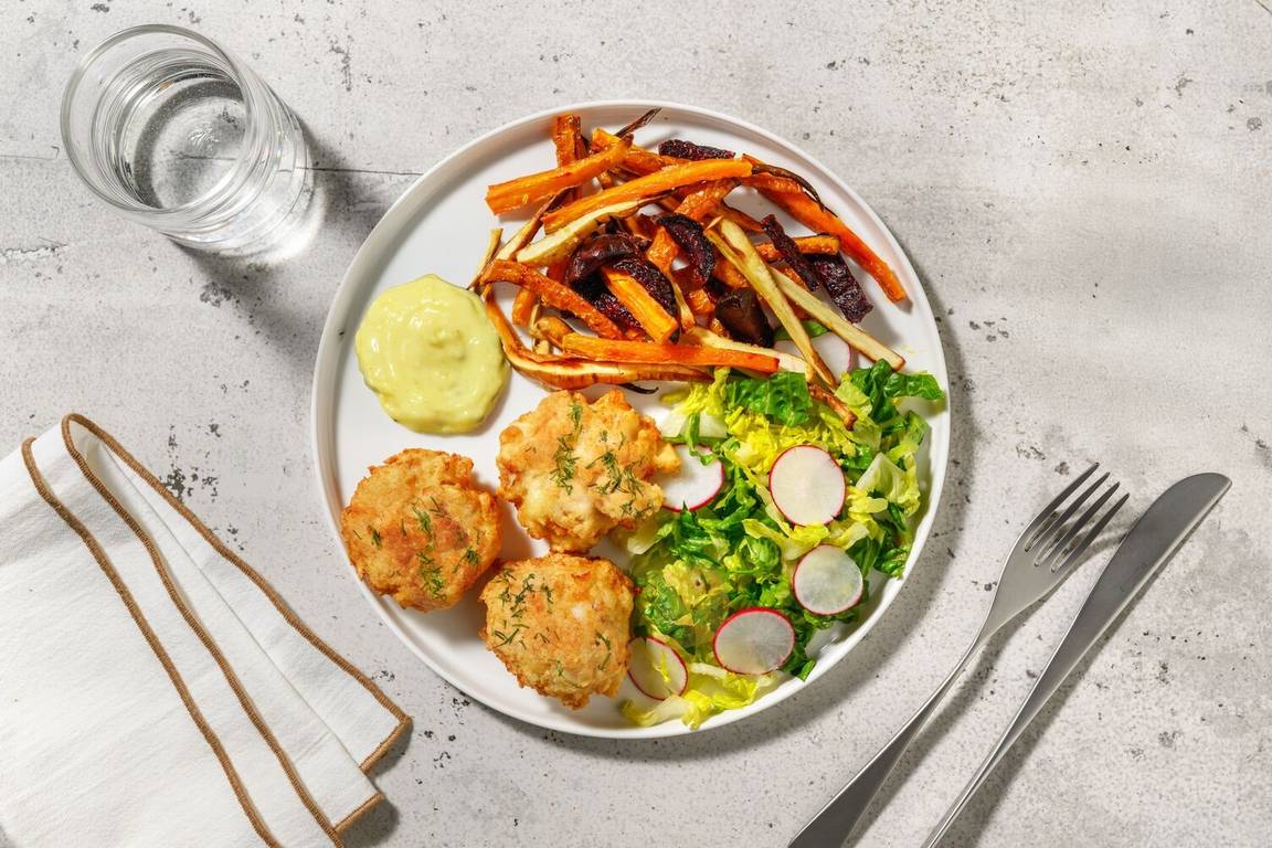 Gyllenstekta fiskfrikadeller