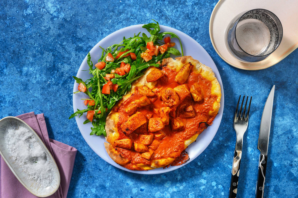 Speedy Butter Chicken Baked Naan