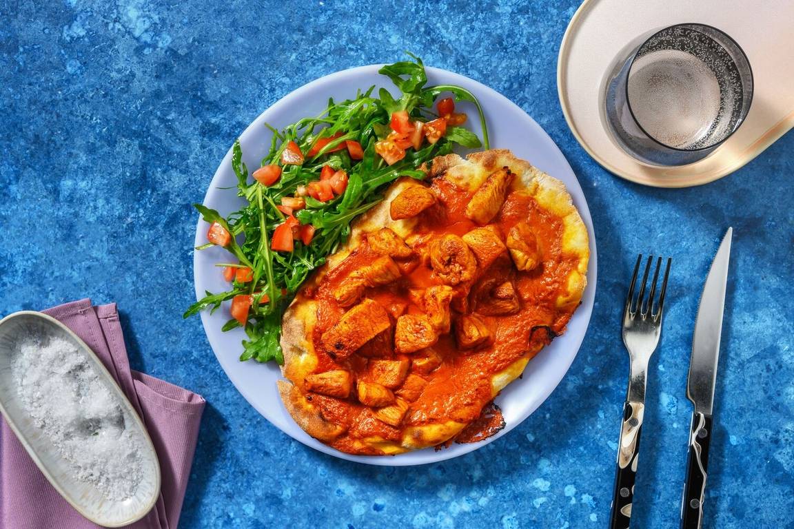Speedy Butter Chicken Baked Naan