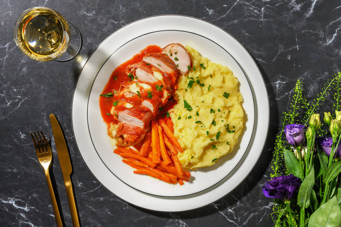 Bacon-wrapped Chicken al Forno