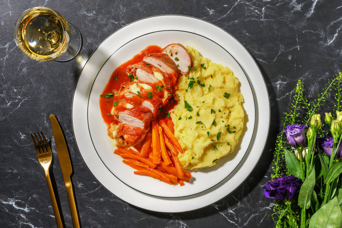 Bacon-wrapped Chicken al Forno