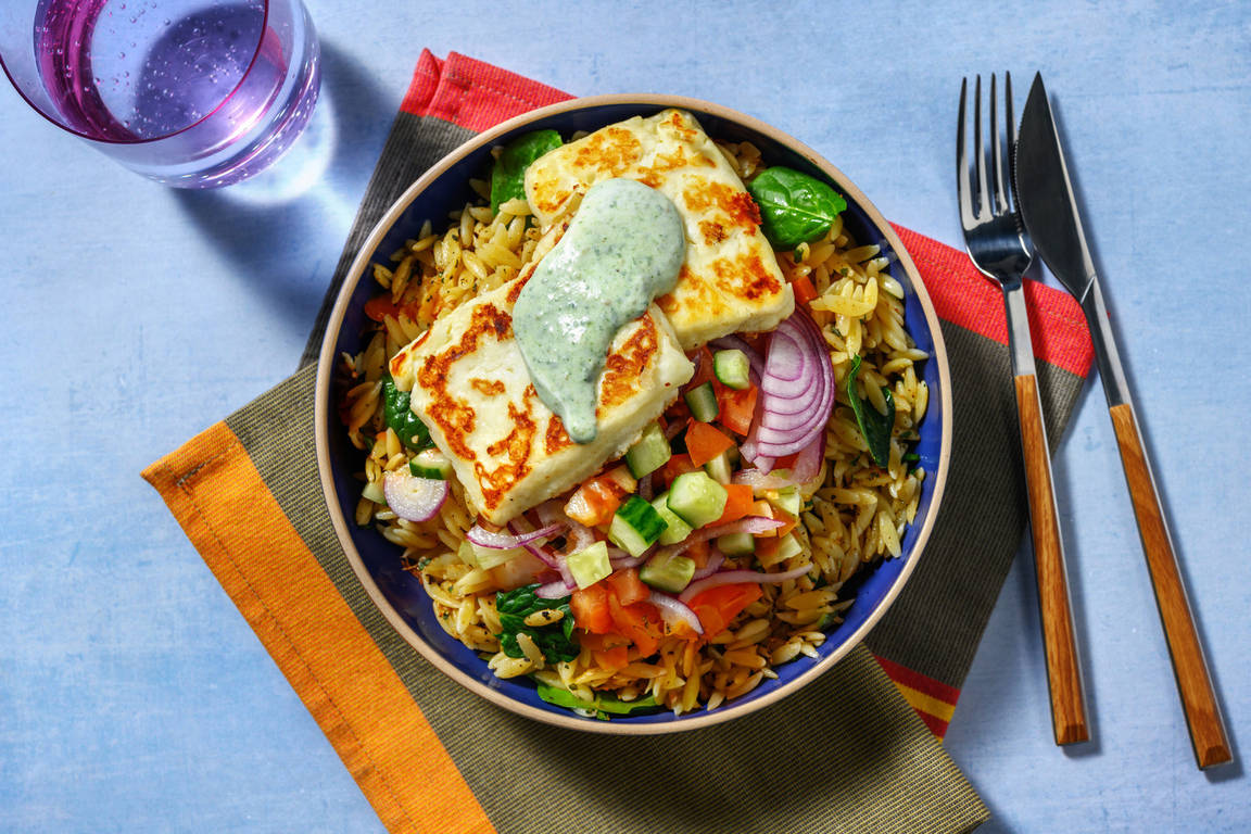 Græsk inspireret orzosalat