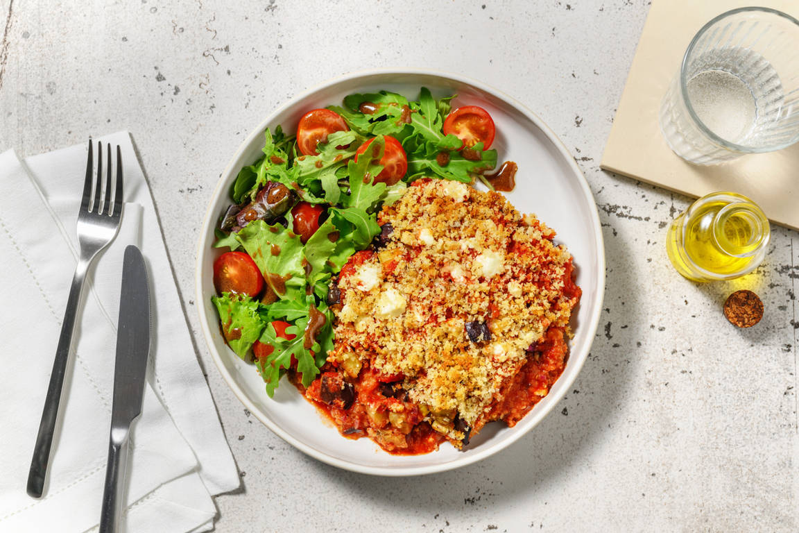 Crumble aux légumes d'été & chèvre frais