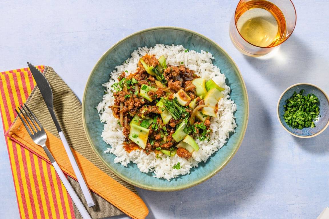 Beef Stir Fry mit Pak Choi 