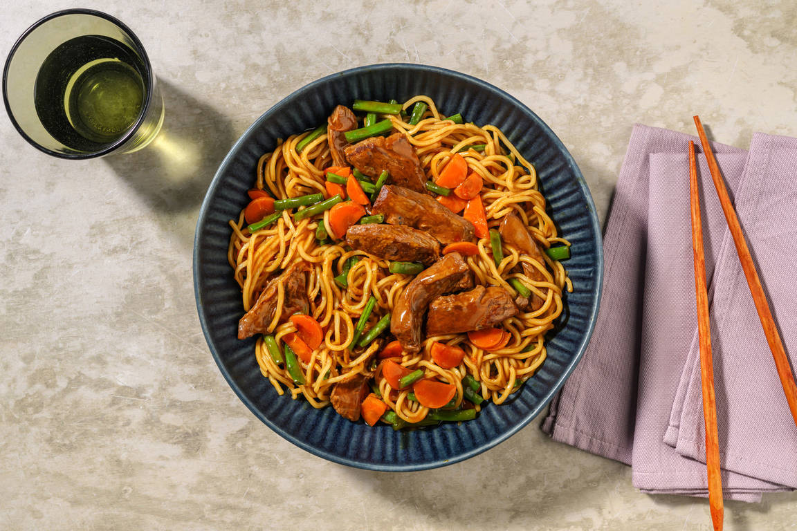 Sweet Chilli Beef Noodle Stir-Fry