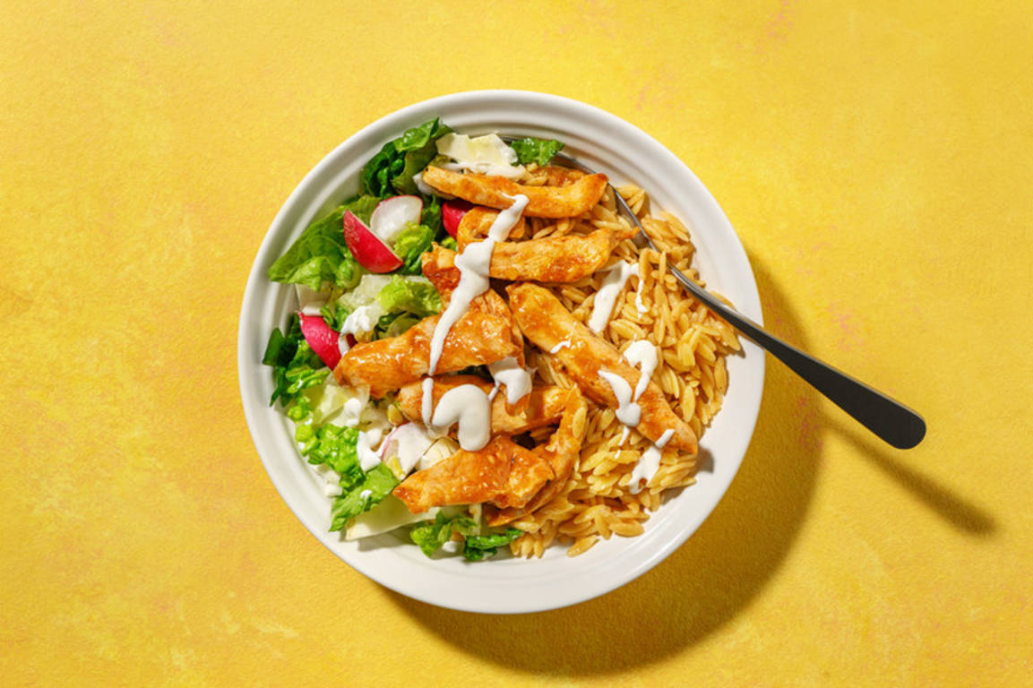 Rask aromatisk kyllingbowl