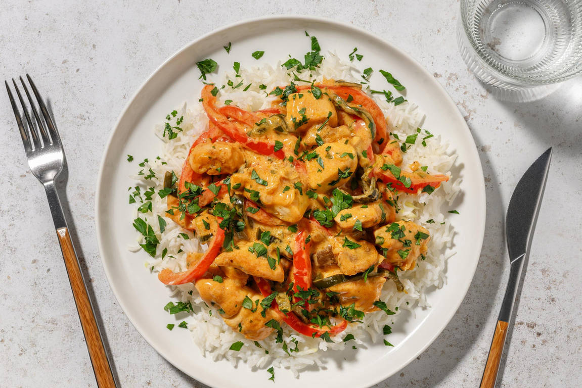 Chicken in Smoky Stroganoff-Style Sauce