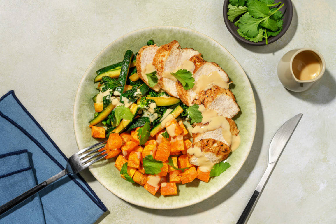 Southeast Asian Chicken & Roasted Kūmara