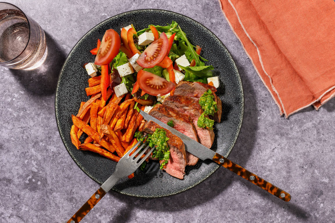 Seared Beef Rump & Mojo Verde Sauce