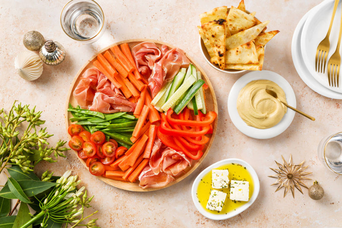 Prosciutto & Summer Veg Crudité Board 