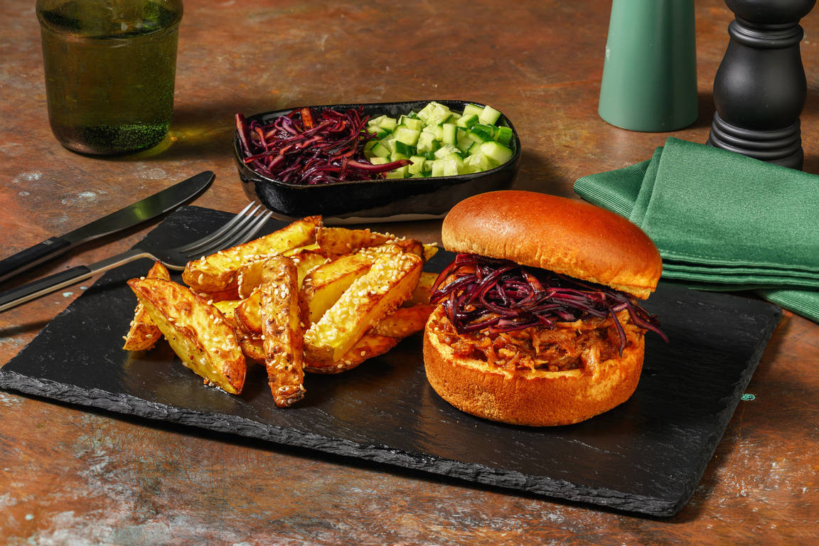 Thai Inspired Pulled Pork Burger