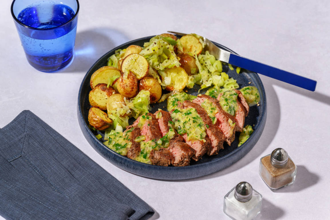 Pavé de bœuf & sa sauce secrète