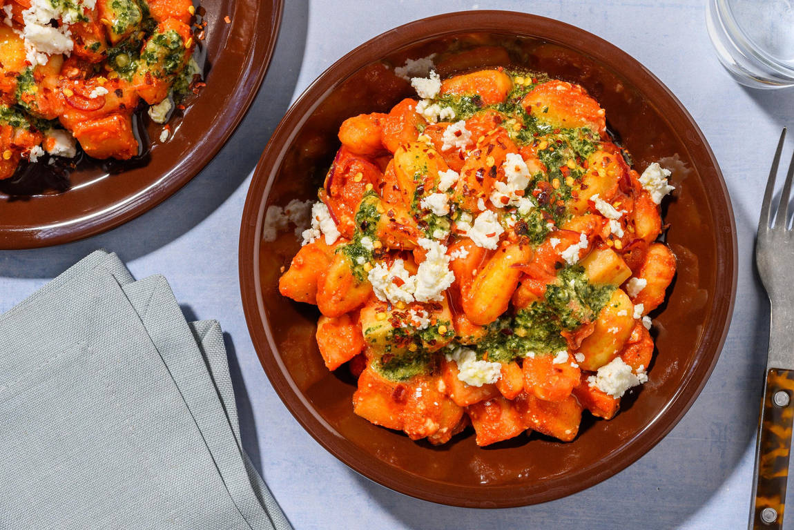 Gnocchi in Hirtenkäse-Tomatensauce