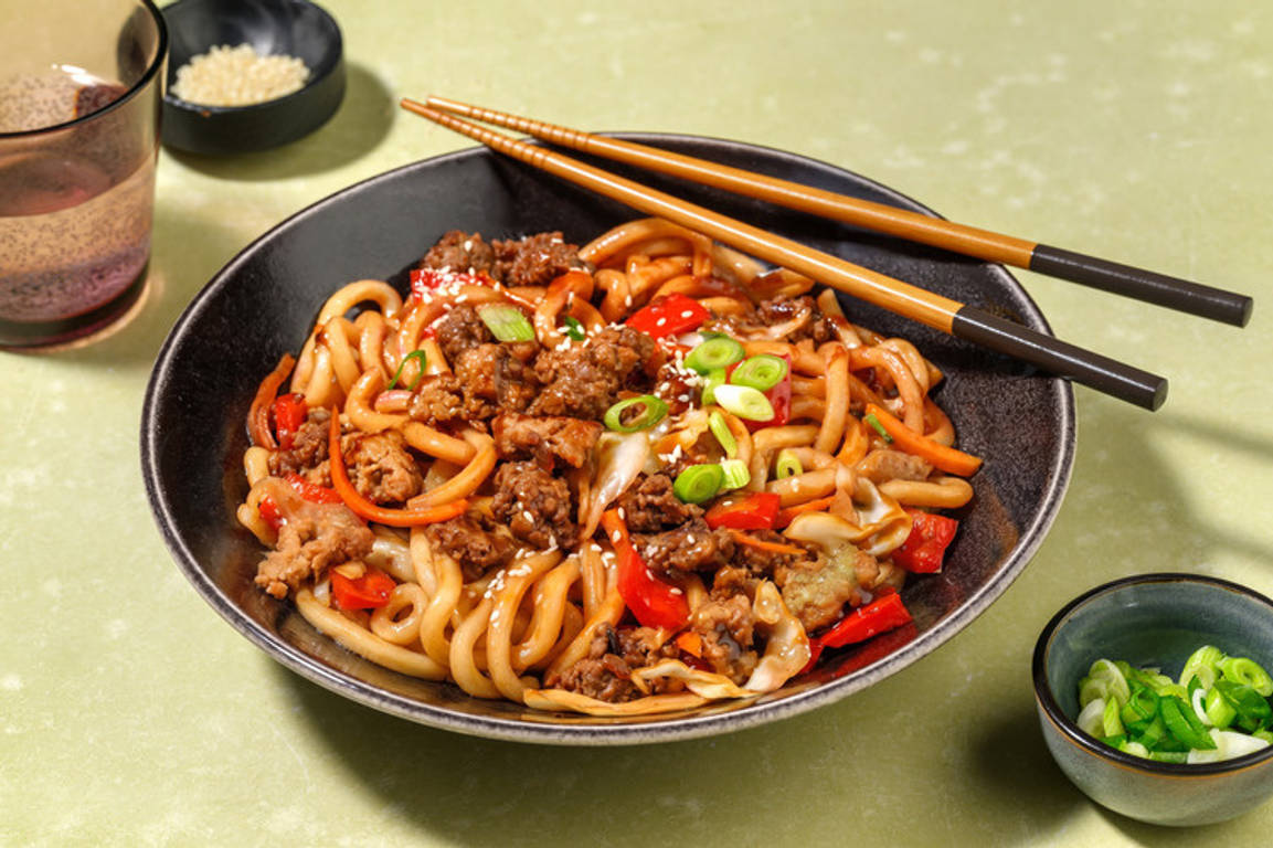 Bulgogi Ginger Beef and Pork Stir-Fry