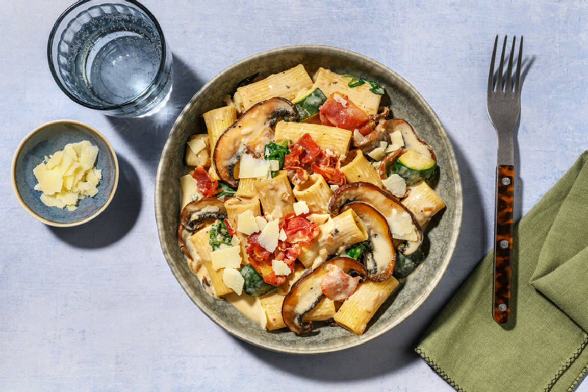 Krämig prosciuttopasta 