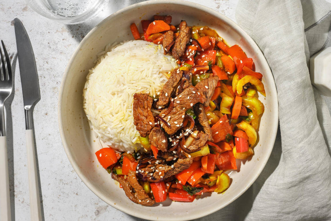 Sweet & Sticky Steak Strips