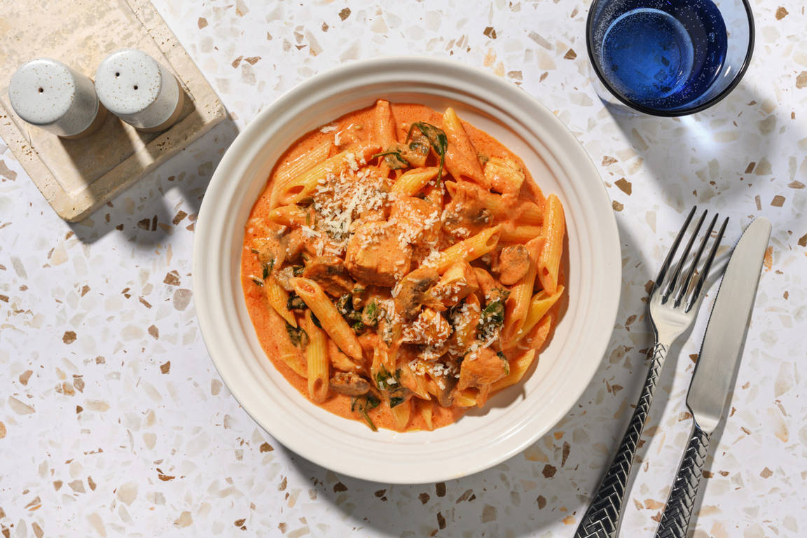 Herby Creamy Tomato Chicken Penne