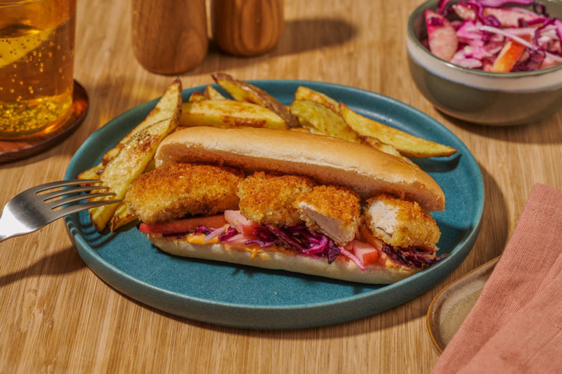 Southern Crumbed Chicken & Apple Slaw Rolls