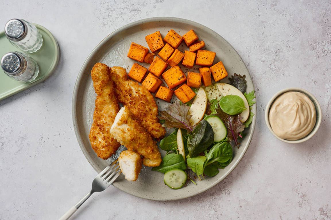 Parmesan-Crumbed Chicken Tenders