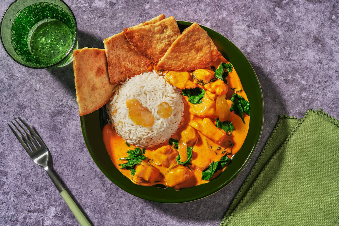 Mild Indian Butter Chicken & Rice