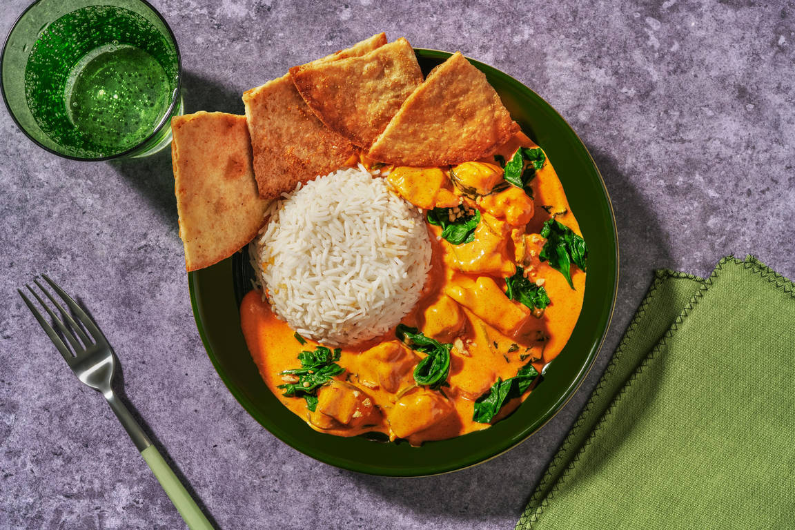 Mild Indian Butter Chicken & Nutty Rice