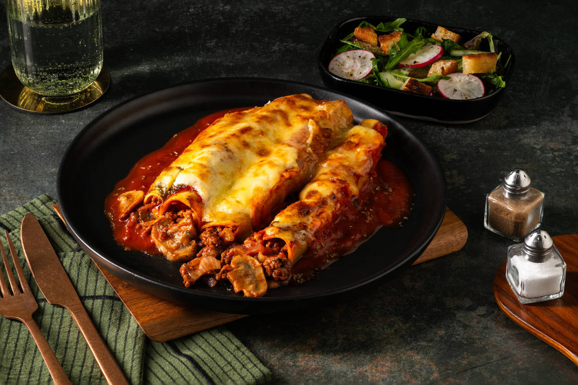 Extra Cheesy Lamb & Mushroom Cannelloni