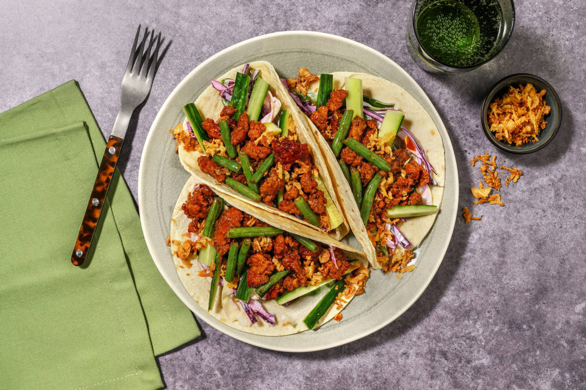 Quick Hoisin & Garlic Pork Tacos
