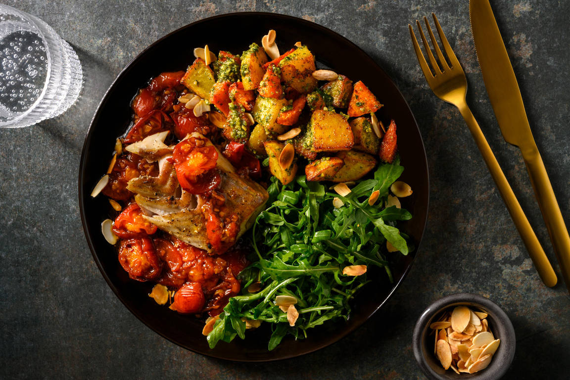 Pan-Seared Hapuku & Pesto Potatoes