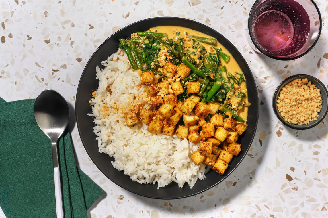 Sweet Soy Tofu & Mild Thai Red Curry