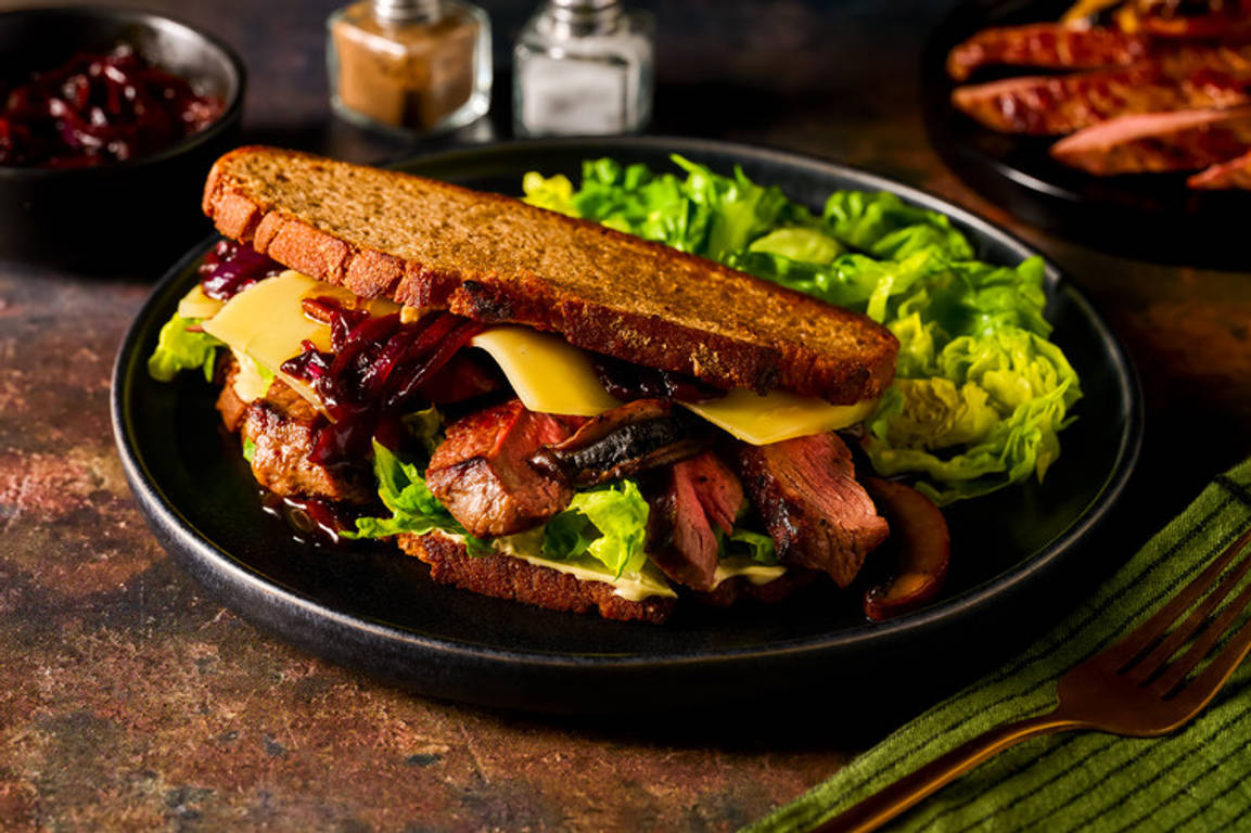 Deluxe Beef & Portobello Mushroom Sandos