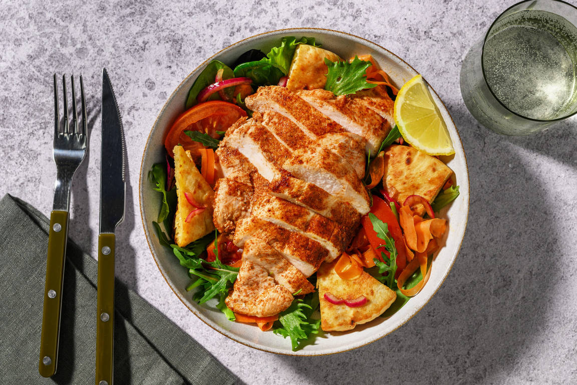 Spiced Chicken & Fattoush-Style Salad