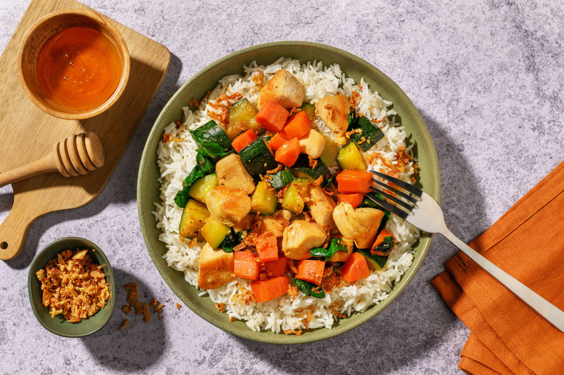 Honey-Soy Chicken & Veggie Medley