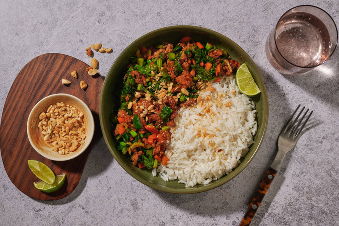 Thai Ginger Pork & Veggie Larb