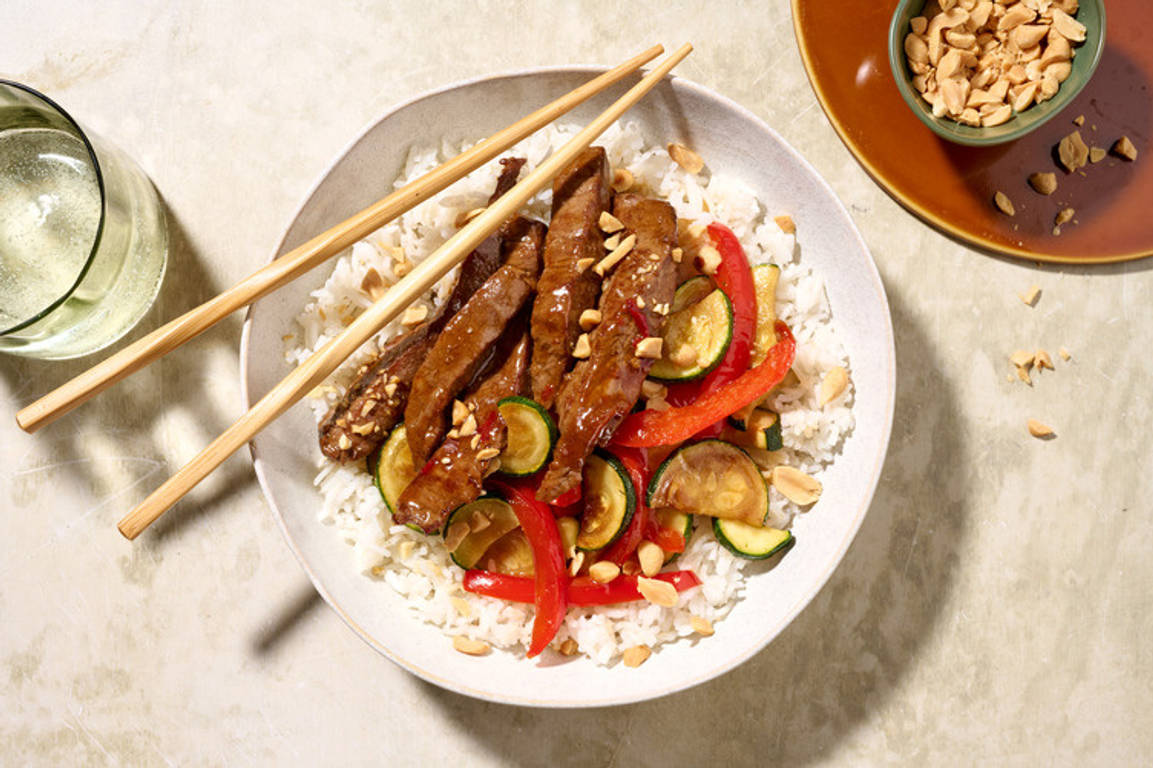 Sweet Chilli Beef & Soy Veggie Stir-Fry