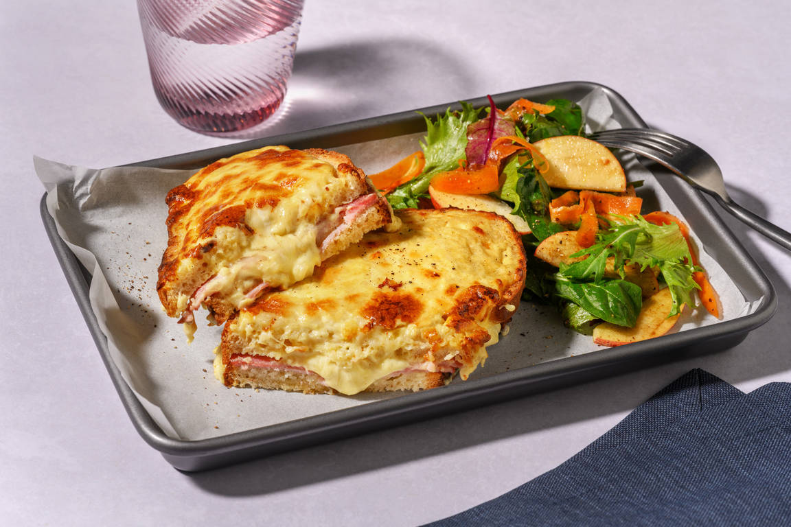 Croque rustique jambon & crème de gouda