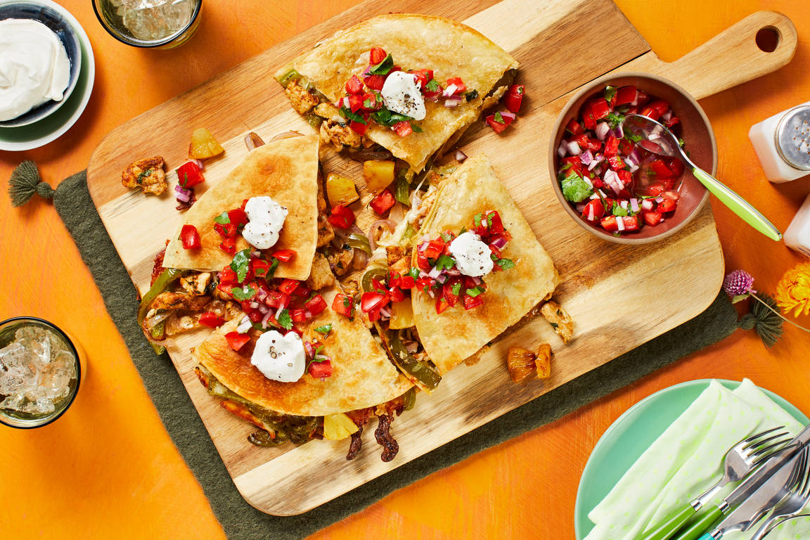 Chicken Pineapple Quesadillas