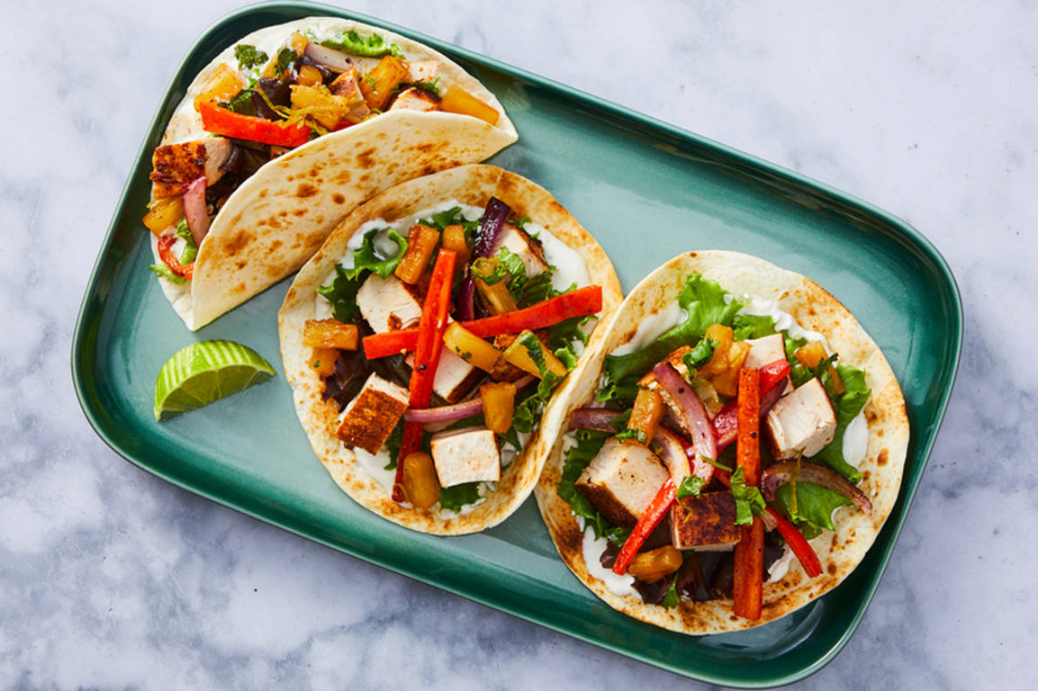 Al Pastor–Inspired Turkey Tacos