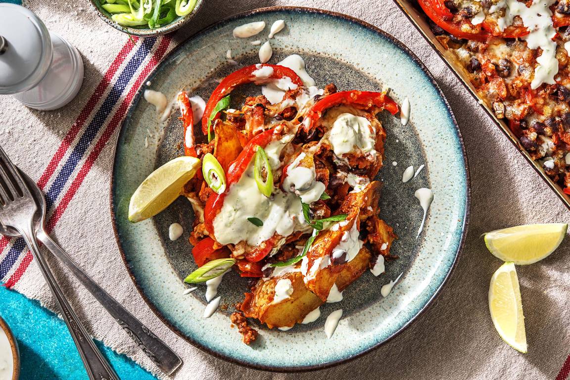 Mexican Beef Loaded Wedges