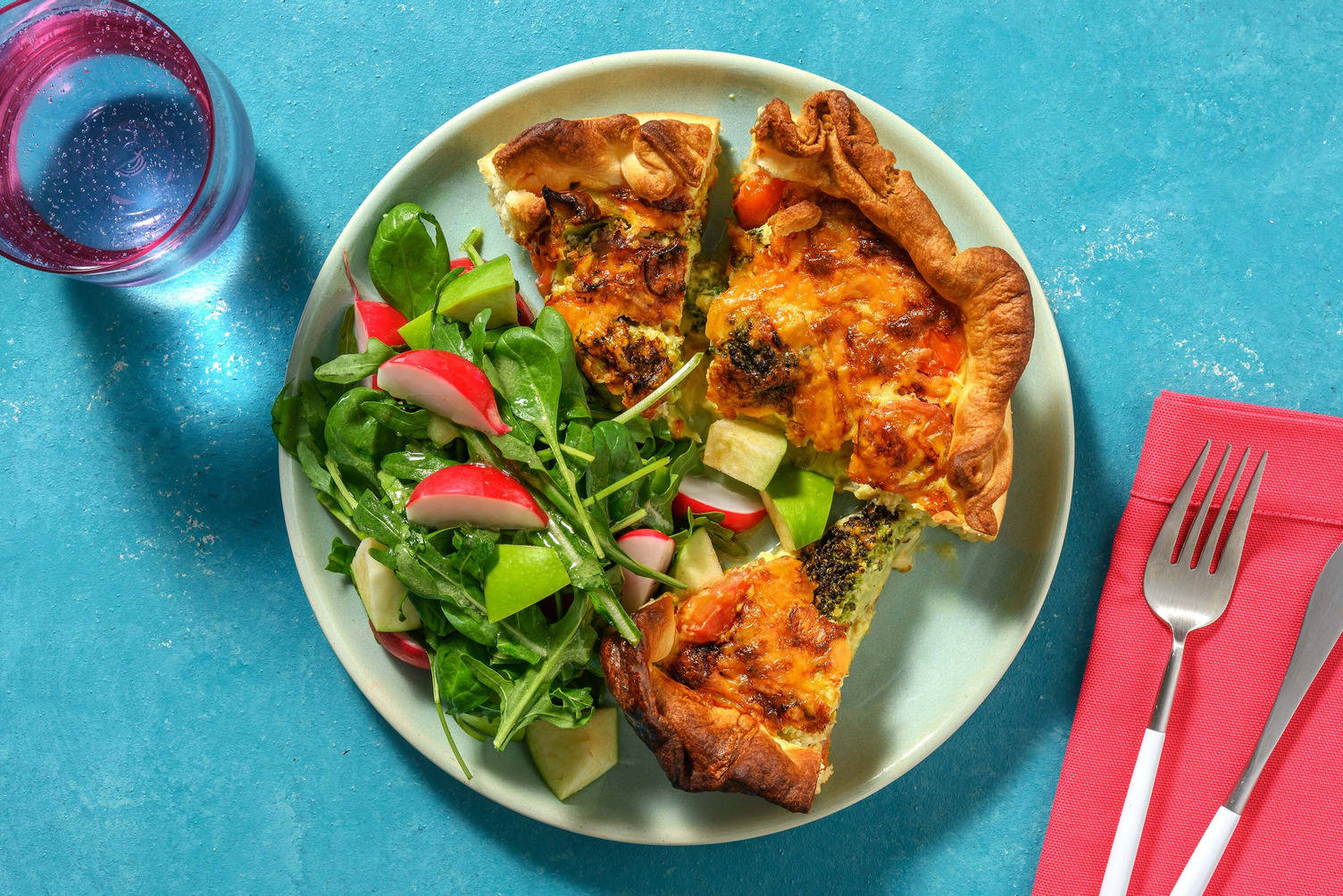 Double veggie - Quiche met broccoli en oude kaas
