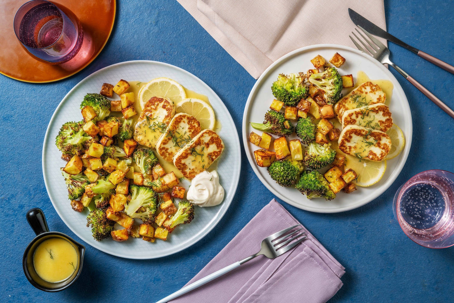 Citrusstegt halloumi
