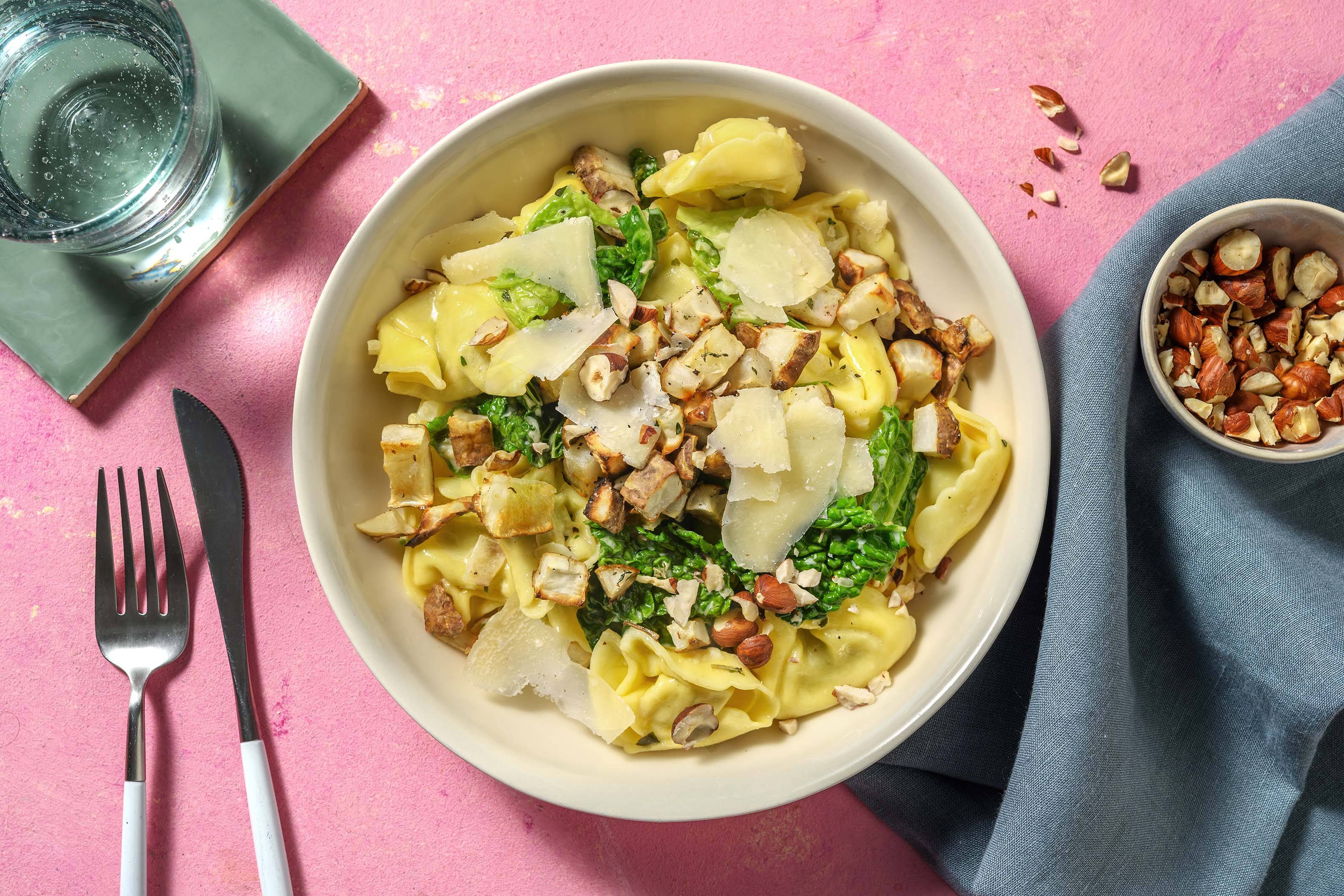 Kremet urtetortelloni