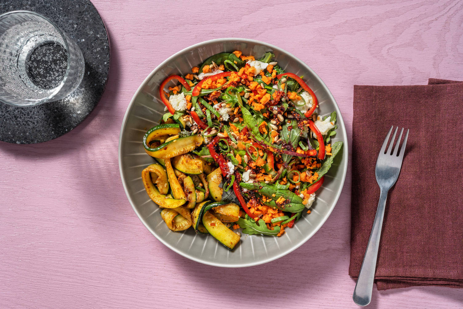 Insalata di Zucchine mit Büffelmozzarella