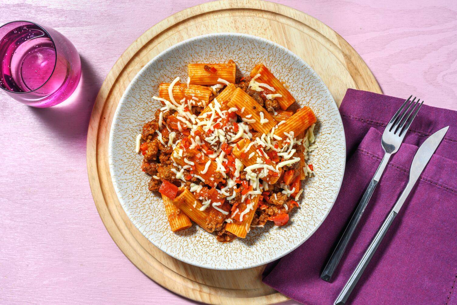 BBQ Lean Beef Ragu and Rigatoni