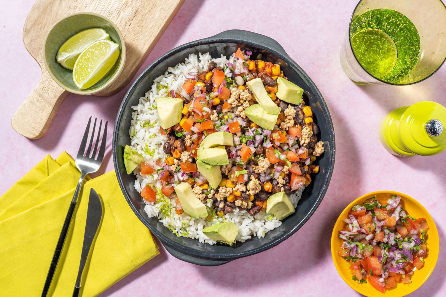 Chipotle Black Bean Burrito Bowl with Tofu
