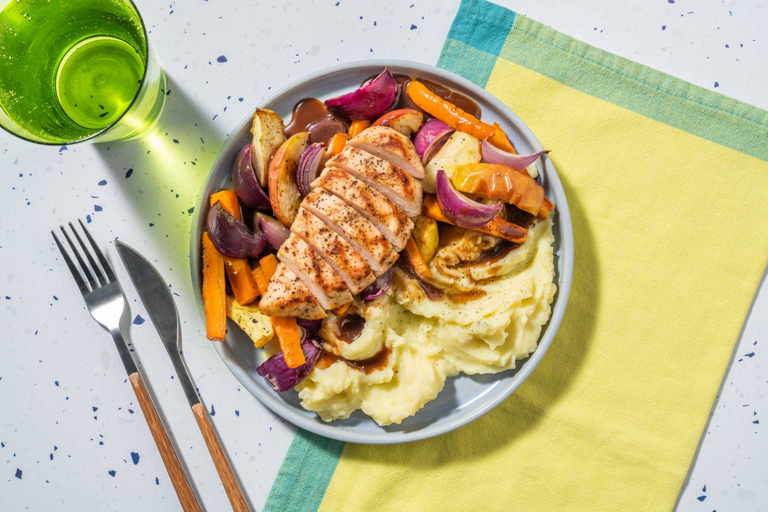 Chicken, Apple and Root Veg Traybake