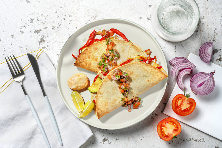 Veggie quesadilla's