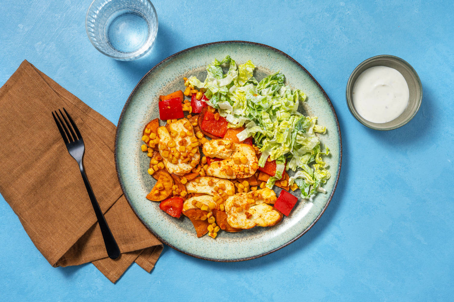 Paneer in Piri-Piri-Marinade