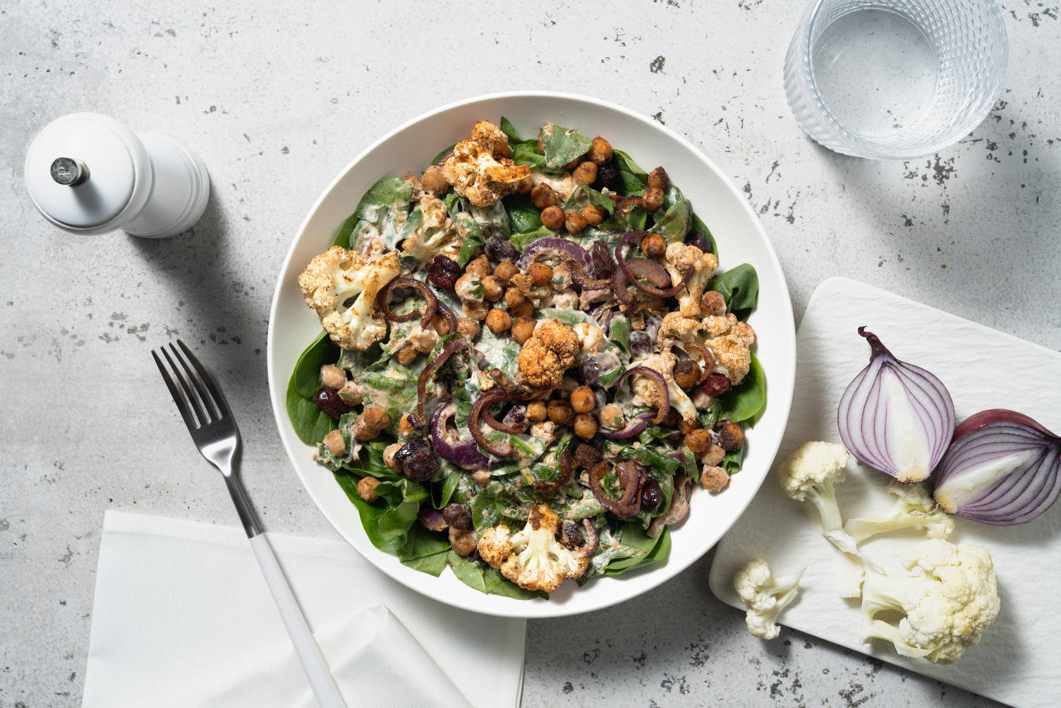 Levantinischer Blumenkohlsalat mit Tahini