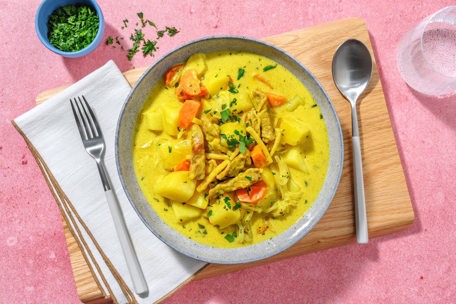 Jamaikanisches Bio Schweinefleisch-Curry